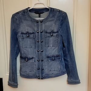 WHBM DENIMN JACKET- LOVINGLY WORN SZ 10